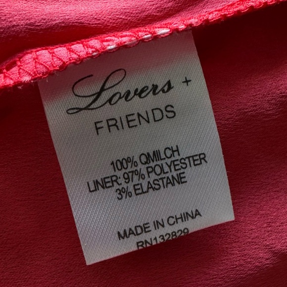 LOVERS + FRIENDS Caspian Shift Dress | Red Merlot Sleeveless Lace Mini | Small - Picture 6 of 9